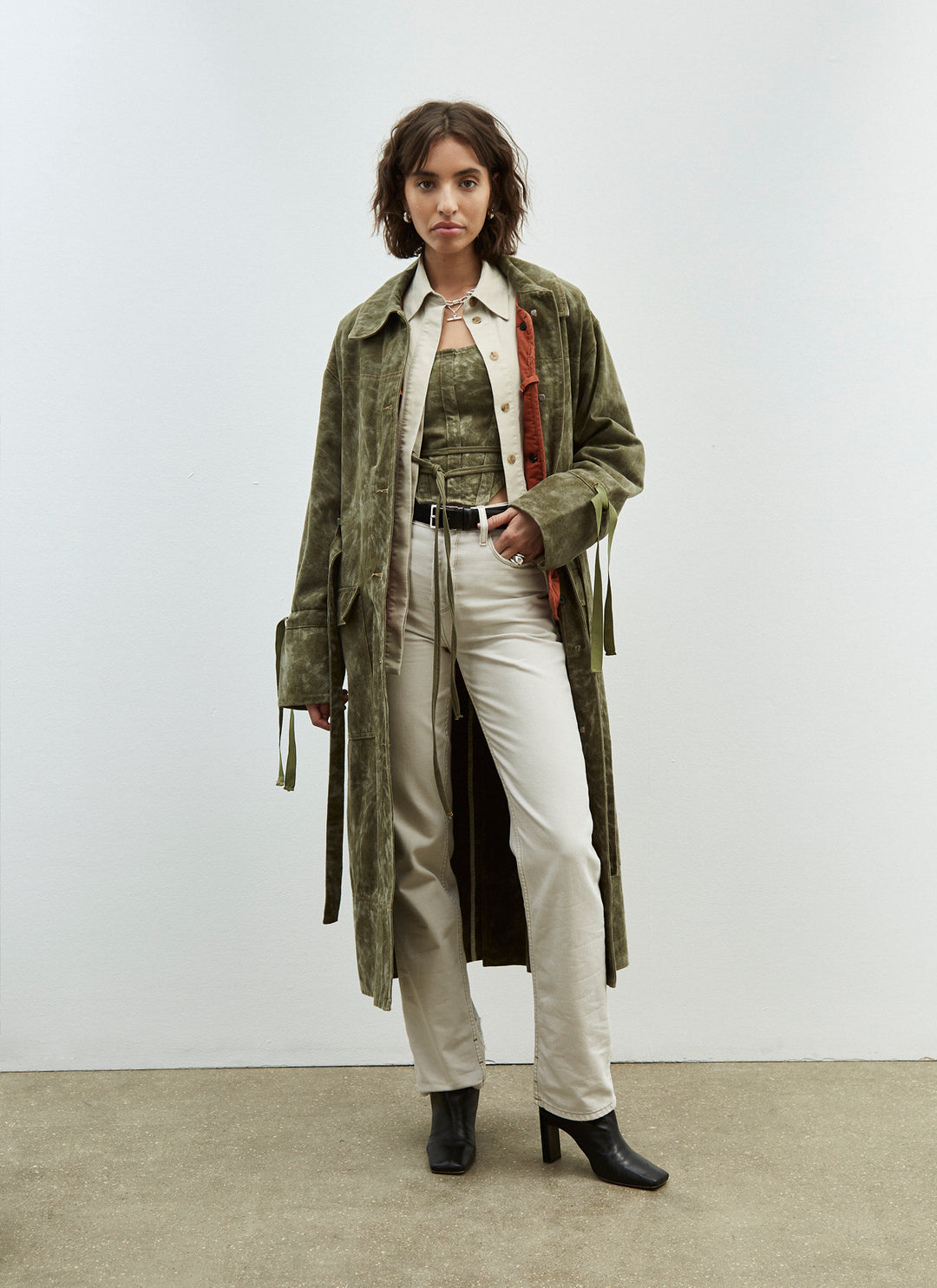 Ankle Car Coat - Winter Moss