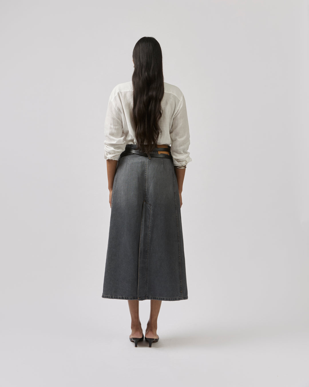 Serene Maxi Skirt - Charcoal