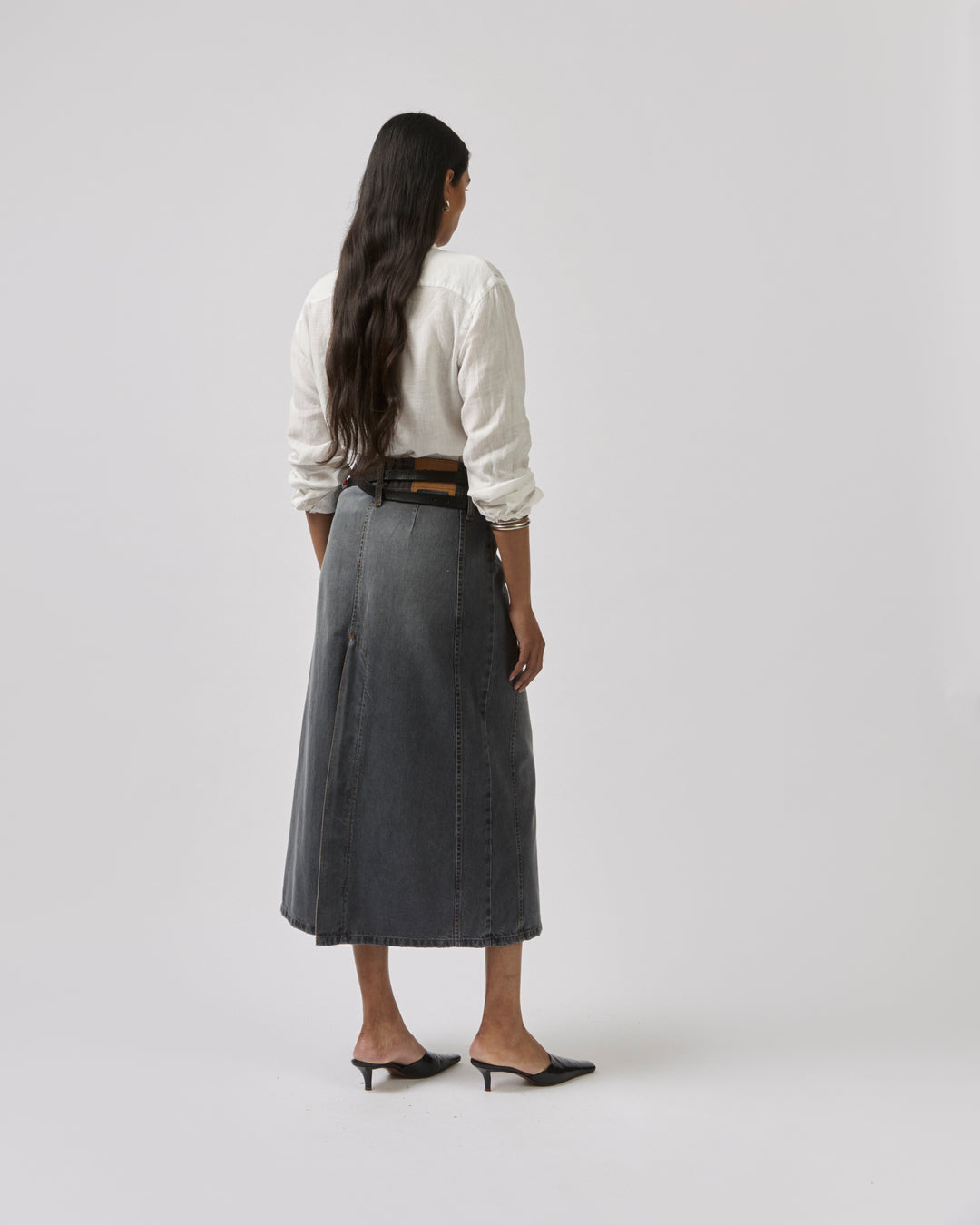 Serene Maxi Skirt - Charcoal