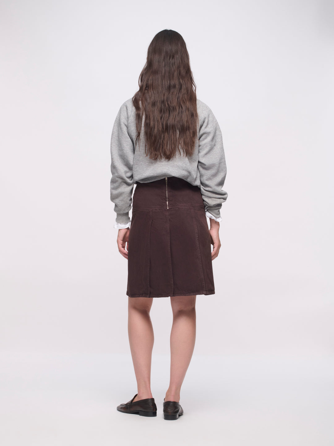 Strip Skirt - Ganache