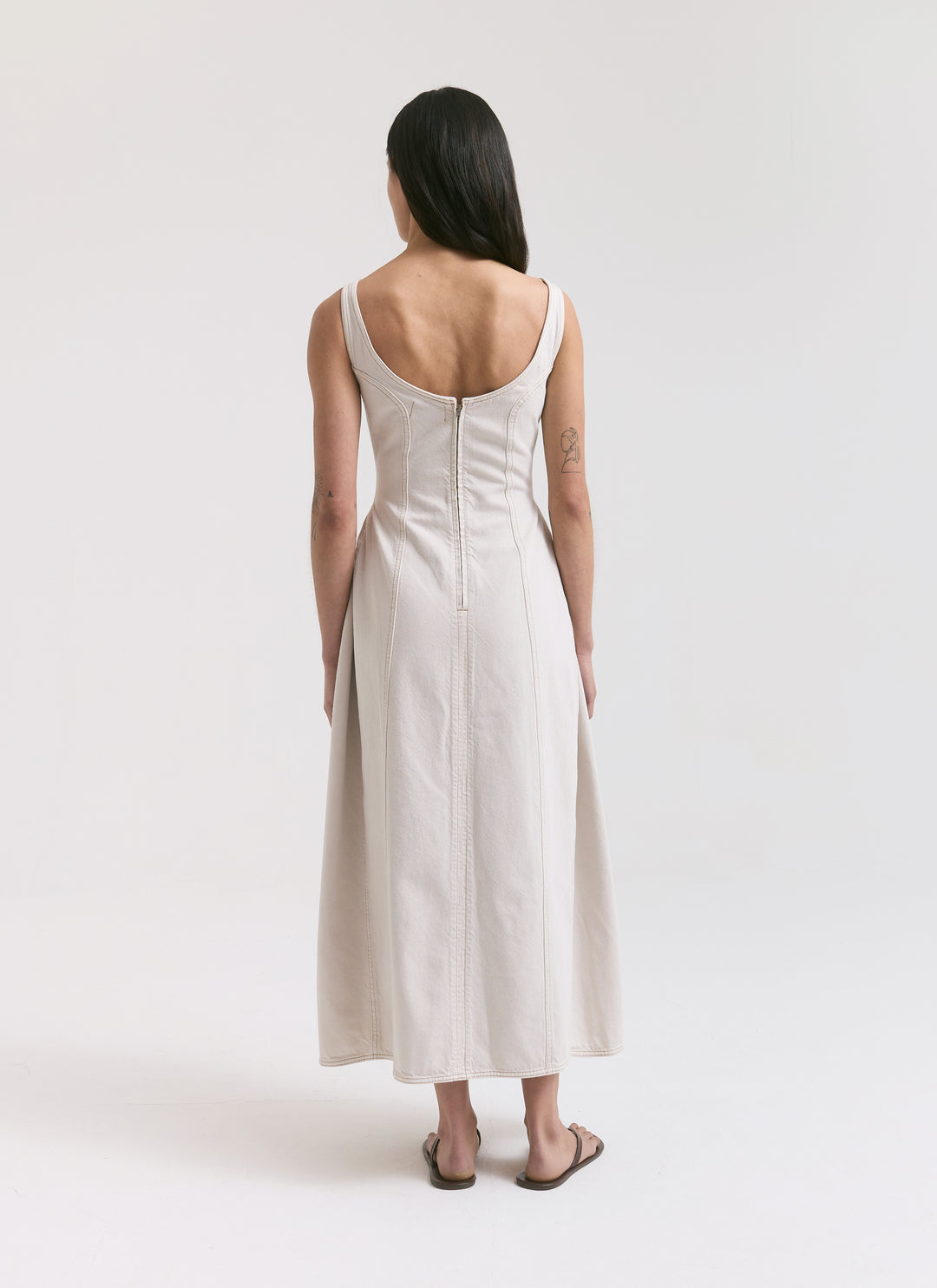 Cocoon Bustier Dress - Salt