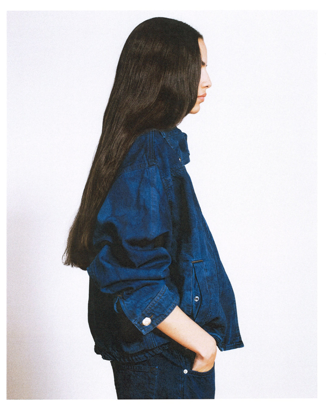 Funnel Stills Jacket - Deep Blue Crackle