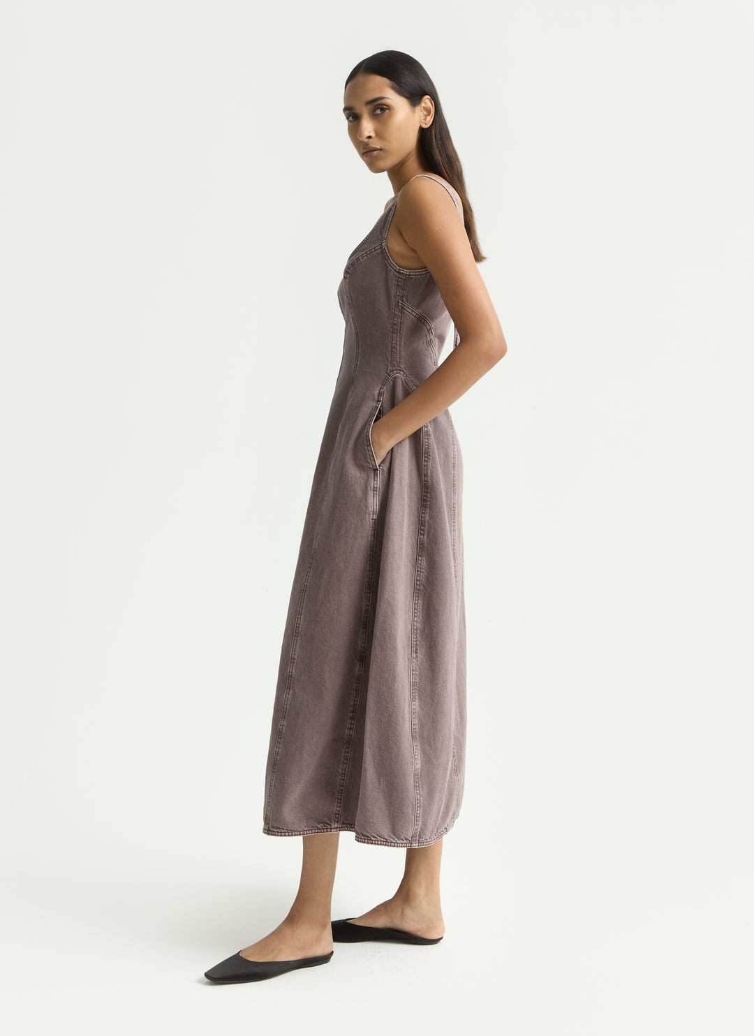 Cocoon Bustier Dress - Sparrow